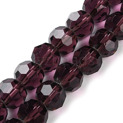 Transparent Glass Beads Strands GLAA-Q104-01D-1