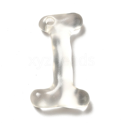 Transparent Resin Alphabet Pendants LS-RESI-C028-02I-1