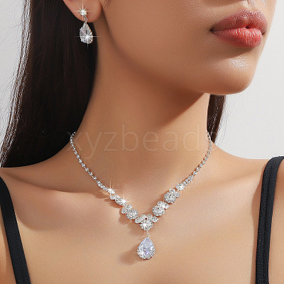 Alloy Rhinestone Jewelry Sets FS-WGDD53E-06-1