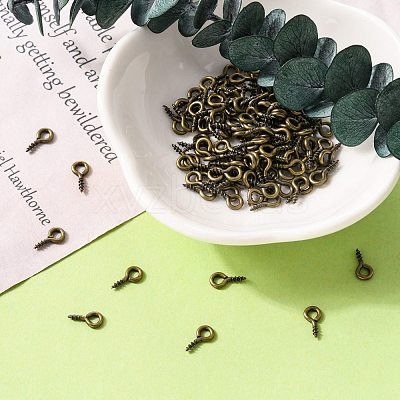 Iron Screw Eye Pin Peg Bails X-E561Y-AB-FF-1