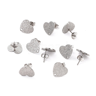 Non-Tarnish 304 Stainless Steel Stud Earring Findings LS-STAS-I183-02B-P-1