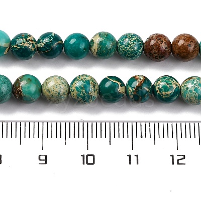 Dyed Natural Regalite/Imperial Jasper/Sea Sediment Jasper Beads Strands G-B124-C02-13-1