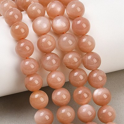 Natural Sunstone Beads Strands G-G342-A01-8.5mm-1