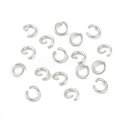 Tarnish Resistant 304 Stainless Steel Open Jump Rings STAS-R049-4x0.7mm-1