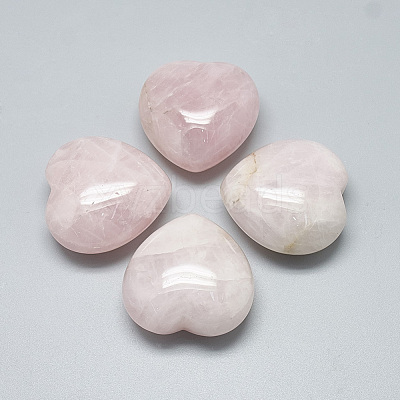 Natural Rose Quartz Heart Love Stones G-S336-01D-12-1
