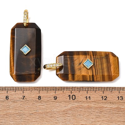 Natural Tiger Eye Pendants GG-CBA51ED-05G-05-1