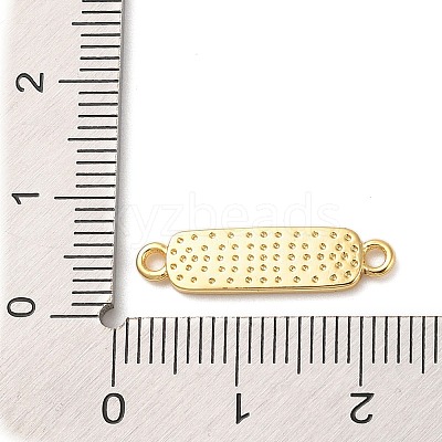 Beach Theme Rack Plating Brass Rectangle Connector Charms KK-P261-08A-G03-1