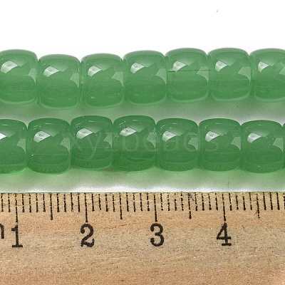 Imitation Jade Glass Beads Strands GLAA-NH0002-A03-1