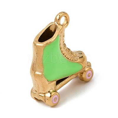 304 Stainless Steel Enamel Pendants SA-CBA7FC1-15G-02-1