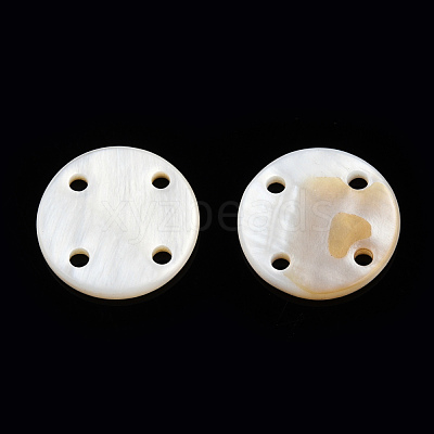 Natural Freshwater Shell Buttons SHEL-N032-216-1