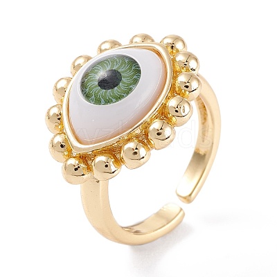 Brass Cuff Rings RJEW-M138-24G-C-1