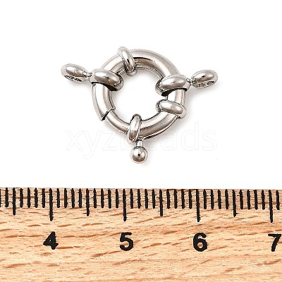 Brass Spring Ring Clasps KK-D407-01P-C-1