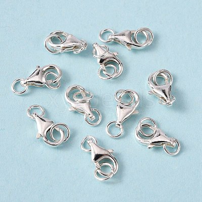 925 Sterling Silver Lobster Claw Clasps STER-I010-10mm-1