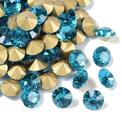 Glass Pointed Back Rhinestone RGLA-R004-8mm-07B-1