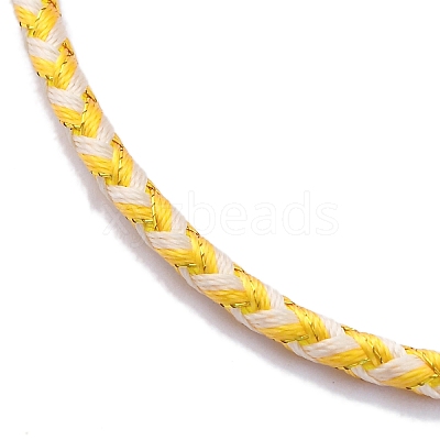 Polyester Cord Braided Bracelet Makings MAK-Z003-01P-18-1