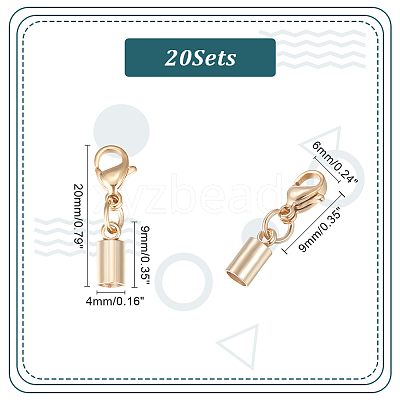 20Pcs 304 Stainless Steel Lobster Claw Clasps STAS-UN0044-85-1