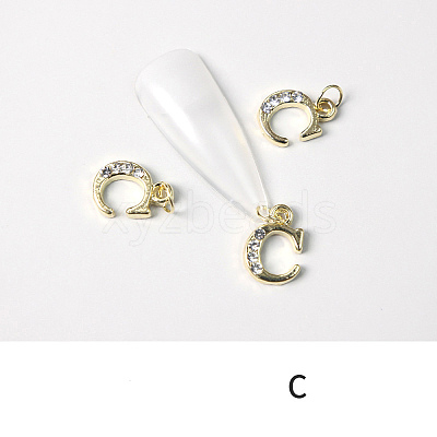 Alloy Rhinestone Cabochons MRMJ-T056-93G-C-1