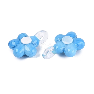Handmade Lampwork Pendants LAMP-Q039-21I-1