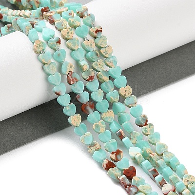 Dyed Synthetic Imperial Jasper Beads Strands G-M403-A38-01-1