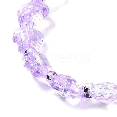 Transparent Glass Enamel Beads Strands GLAA-B021-06B-1