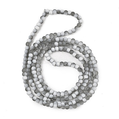 Frosted Crackle Glass Beads X1-GLAA-U001-4mm-M06-1
