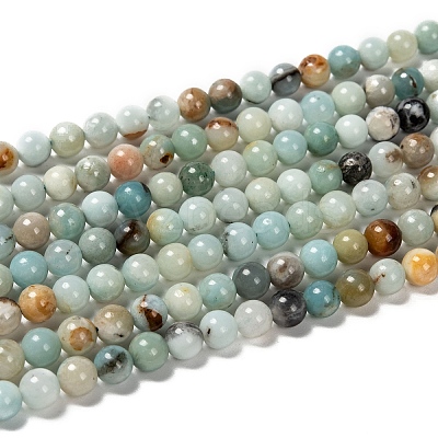 Natural Flower Amazonite Beads X-Z26N5018-1