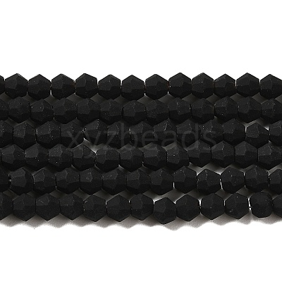 Imitate Austrian Crystal Frosted Glass Beads Strands EGLA-A039-P4mm-MD02-1
