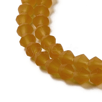 Imitate Austrian Crystal Frosted Glass Beads Strands GLAA-F029-TM2mm-B28-1