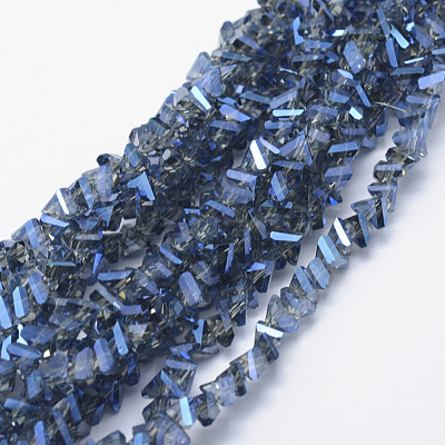 Electroplate Glass Beads Strands EGLA-J143-B-FR01-1