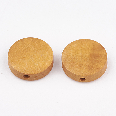 Natural Pear Wood Beads X-WOOD-T009-1.5cm-05-1