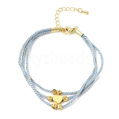 Polyester Multi-Strand Bracelets FB-CBA983F-02G-02-1