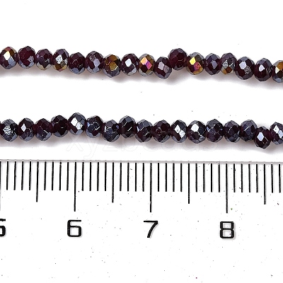 Baking Electroplate Glass Beads Strands DGLA-A039-J4mm-B22-1
