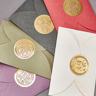 Self Adhesive Gold Foil Embossed Stickers DIY-WH0211-060-1