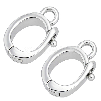 925 Sterling Silver Twister Clasps STER-BC0004-33P-1