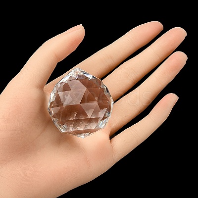 Transparent K9 Glass Pendants GLAA-YW0001-101-1