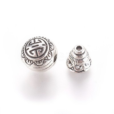Tibetan Silver Guru Bead Sets X-PALLOY-N0063-05AS-1