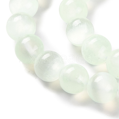 Natural Selenite Beads Strands G-C142-01B-06-1