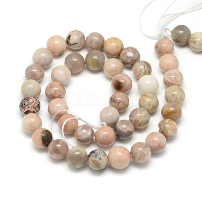 Natural Sun Stone Beads Strands X-G-S150-23-6mm-1