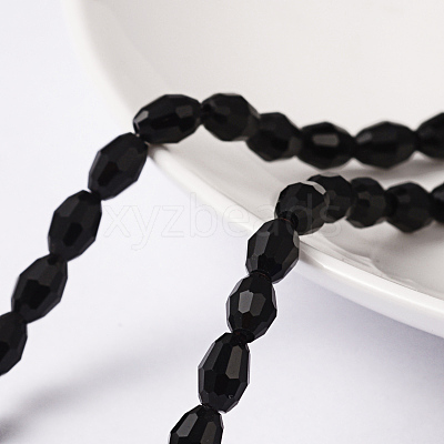 Faceted Glass Beads Strands X-GC891Y-3-1