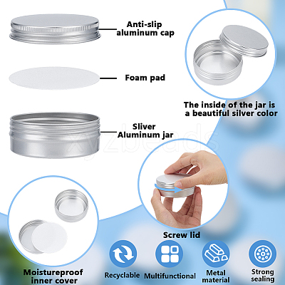Round Aluminum Packing Boxes CON-WH0112-054-1