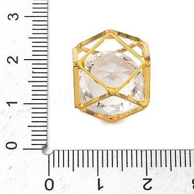 Brass & Glass Pendants KK-CBA74BF-04G-01-1