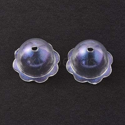 Transparent Acrylic Bead Caps OACR-P007-46-1