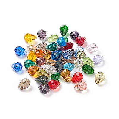 Imitation Austrian Crystal Beads SWAR-F062-10x8mm-M-1