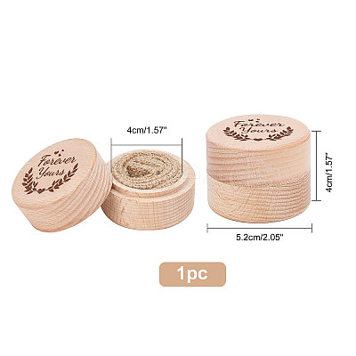 Wood Ring Box OBOX-WH0009-006-1