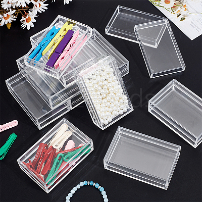 Transparent Plastic Display Case for Minifigures ODIS-WH0043-152C-1