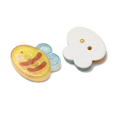 2-Hole Resin Buttons RE-CBABECA-02B-1