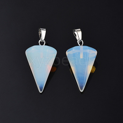 Cone/Spike/Pendulum Opal Stone Pendants X-G-R278-85-1