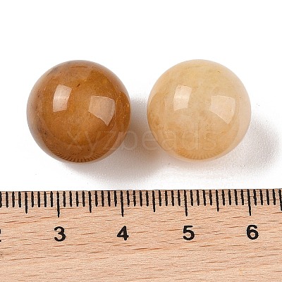Natural Topaz Jade No Hole Sphere Beads G-K353-04D-17-1