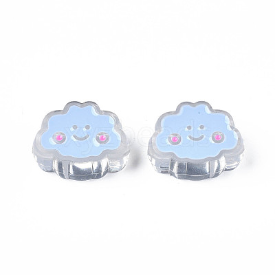 Transparent Acrylic Beads ACRC-S039-01-1