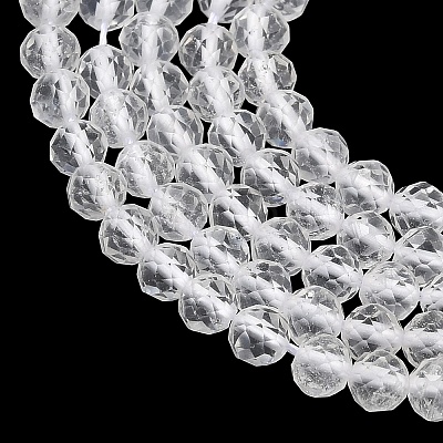 Natural Quartz Crystal Beads Strands G-F596-44-4mm-1